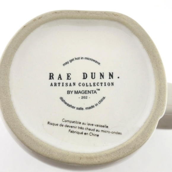 ⭐️2/ $50⭐️ Rae Dunn Artisan Mug Glossy White  Black Letters KING OF THE GRILL - Picture 8 of 10